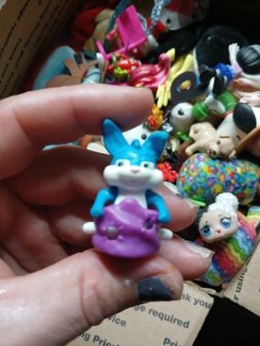 Kinder Joy Easter 2023 "Blue Bunny in a Purple Sack" collectible toy